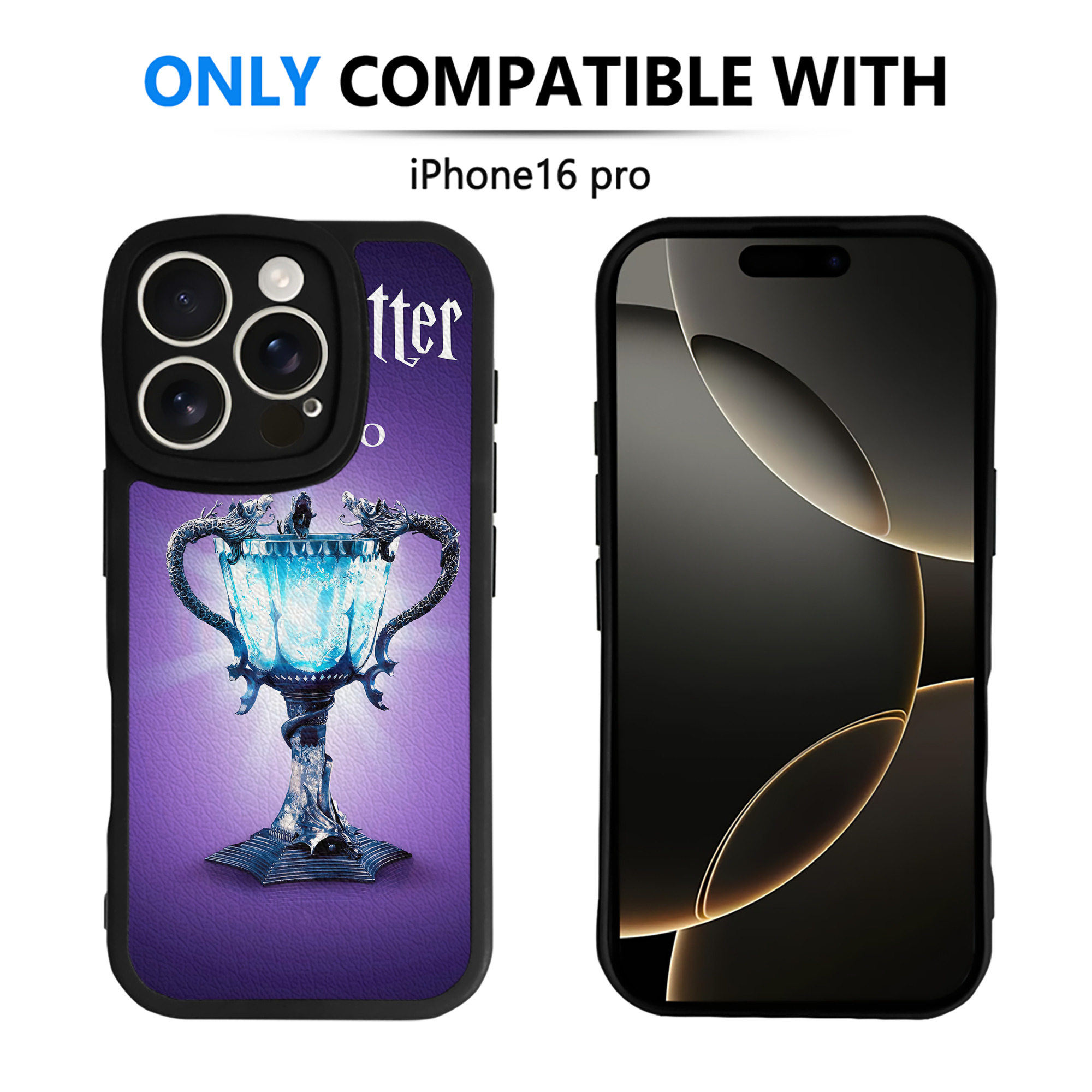 （画像用） Harry Potter ハリー・ポッターシリーズ 【iPhone 16シリーズ対応】シリコンスマホケース（レザー調） 材質：シリコン